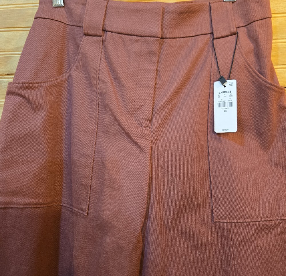 ExpressWomen's Mauve Utility Pants - Casual High-Rise Trousers & Top - Picture 7 of 7